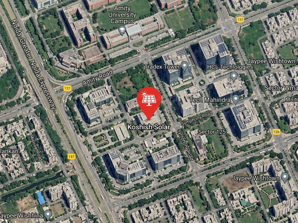 Koshish Solar Corporate Office Map